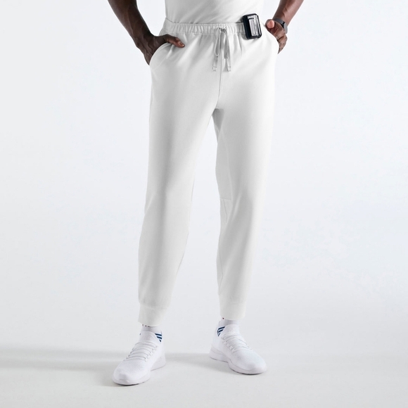 Figs Tansen Jogger Scrub Pants new orbit white joggers SZ MEDIUM SHORT - Picture 1 of 10